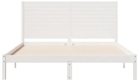 fehér tömör fa extra hosszú ágykeret matrac nélkül 160 x 210 cm