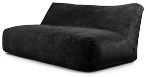 Fekete kordbársony babzsákfotel Sofa Tube 190 – SLOWDOWN