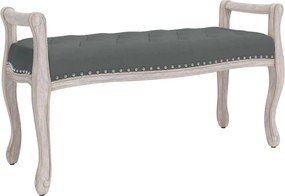 vidaXL sötétszürke szövetpad 110x45x60 cm
