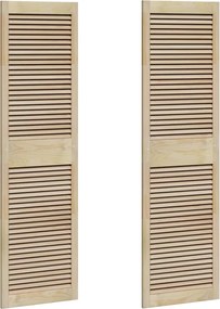 vidaXL Széfajtó 2 pcs Természetes 170 x 2,1 x 49,5 cm Tömör fenyőfa