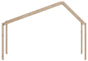 tömör fenyőfa gyerekágytető 203 x 95,5 x 142 cm