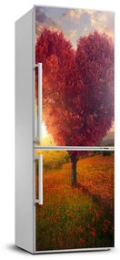 Hűtő matrica Szív fa FridgeStick-70x190-f-104301472