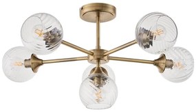 Endon 103171 - Csillár ALLEGRA 6xE14/7W/230V réz/átlátszó