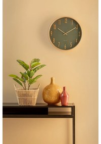 Karlsson 5996GR design falióra zöld, 40 cm átmérővel