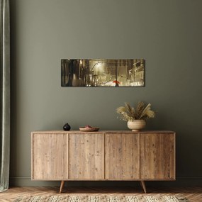 Kép - Nő egy esős éjszakán (órával) (90x30 cm)