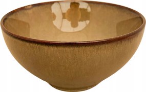 Ebédlő Tál Húsleves 500ml kerámia barna konyhai salátástál