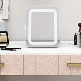 Asztali kozmetikai tükör világítással