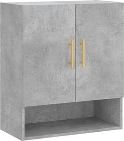 vidaXL betonszürke szerelt fa faliszekrény 60 x 31 x 70 cm