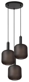 Lucide 45405/13/30 - Csillár zsinóron ELOISE 3xE27/40W/230V fekete