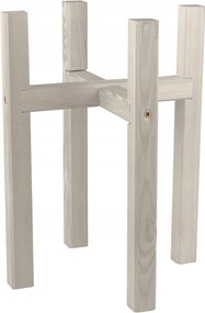 Virágtartó Fa Virágtartó Állvány Szürke-bézs 23x23x30 cm Tin Tours