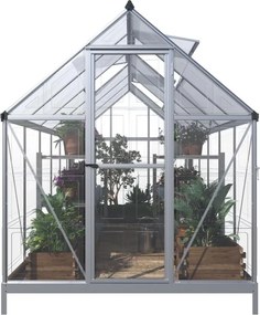 CRAFTFIELD Kerti polikarbonát üvegház 3.64 m + ajándék talapzat az üvegházhoz INGYEN