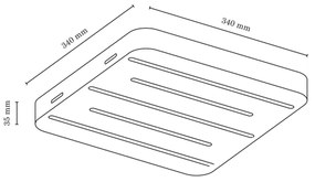 Spot-Light 2130374 - NEELE LED mennyezeti lámpa LED/19,5W/230V