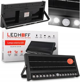 Napelemes lámpa szürkületi mozgásérzékelővel Led Halogén 3 üzemmód Homlokzati