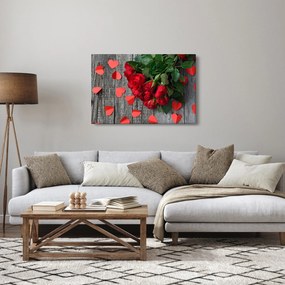 Kép - csokor rózsa (90x60 cm)
