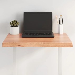 világosbarna asztallap 60x40x(2-4) cm kezelt tömör élőszegélyes