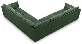 Sötétzöld sarokkanapé (variálható) Vanda – Mazzini Sofas