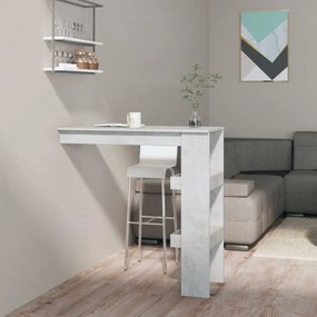 betonszürke fatermék fali bárasztal 102 x 45 x 103,5 cm