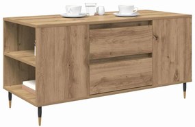 Dohányzóasztal kézműves tölgy 102 x 44.5 x 50 cm Faanyag