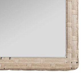 vidaXL 4 részes bézs kerti polyrattan bútorszett párnákkal