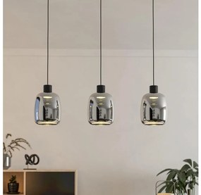 Eglo 901121-LED RGBW Dimmelhető csillár zsinóron MOLOCHIO-Z 3xLED/3,7W/230V szürke