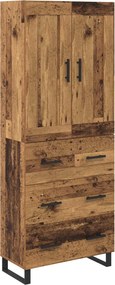 vidaXL Magasfiú Öreg fa 69,5 x 34 x 180 cm Faanyag