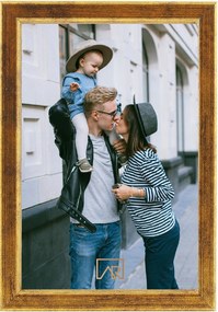 Képkeret 15x21 óarany színben, Aura loft