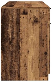 Íróasztal régi fa 100x50x75 cm műszaki fa
