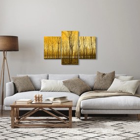 Egy erdő naplementekor képe (90x60 cm)