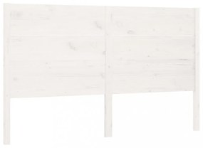 fehér tömör fenyőfa fejtámla 146 x 4 x 100 cm