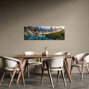 Kép - Kanada, Banff Nemzeti Park, Moraine Lake (órával) (90x30 cm)