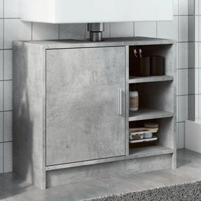Betonszürke szerelt fa mosdószekrény 63 x 29 x 55 cm