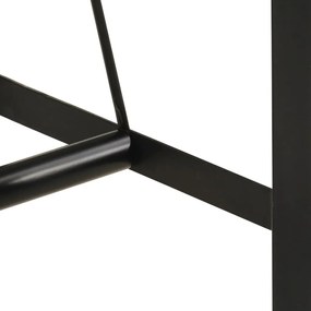 tömör újrahasznosított fa és vas bárasztal 150 x 70 x 107 cm