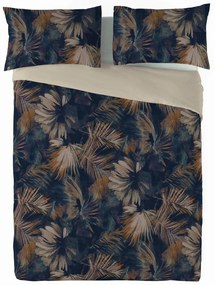 Vízlevelek pamut és len keverékből készült ágyneműhuzat, 160 x 200 cm, 2 db 70 x 80 cm