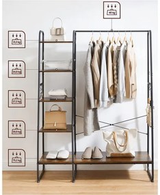 Álló fogas LINEA barna/fekete