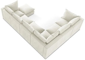 Bézs sarokkanapé (bal oldali-U alakú) Manao – Makamii