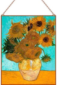 Van Gogh - Napraforgók II. üvegkép, falikép