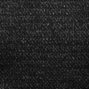 fekete HDPE napvitorla 160 g/m² 2,5 x 5 m