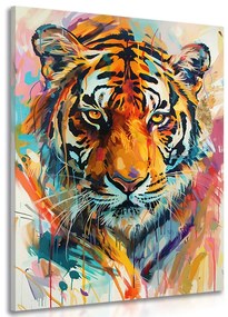 Kép tigris festmény utánzata