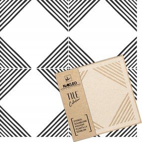 Festősablon Csempe Csempék Többször felhasználható 33x33cm Geometriai minta Maior