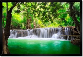 Poszterek keretben 60x40 Tájkép vízesés
