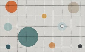 Dekoratív fotótapéta falra Könnyű összeszerelés Színes kerekek 416x254 Ragasztó