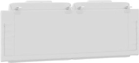 fehér műbőr fejtámla párna Viana 140 cm