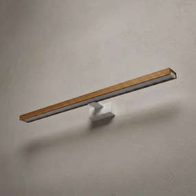 Brilagi - LED fürdőszobai tükörvilágítás 3 az 1-ben WOODY MIRROR LED/15W/230V IP44 fehér/tölgy