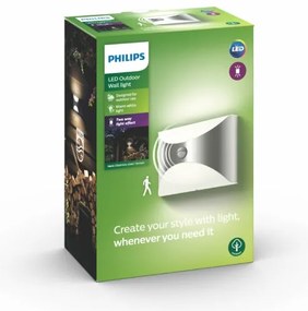 Philips 17299/47/16 - Kültéri érzékelős lámpa HERB 1xLED/6W/230V IP44