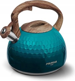 Poliviar hagyományos acél vízforraló 2,7 l fekete