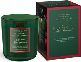 Téli Csodaország gyertya 150g fa kanóccal