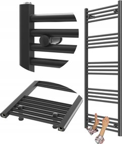 Fürdőszobai Radiátor Fekete Létra 60x140 cm Radiátor Modern Breno