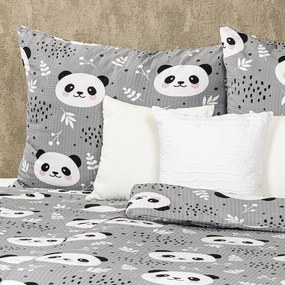 4Home Nordic Panda krepp ágynemű, 140 x 200 cm, 70 x 90 cm