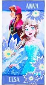 Disney Jégvarázs Anna and Elsa fürdőlepedő, strand törölköző 70x140cm