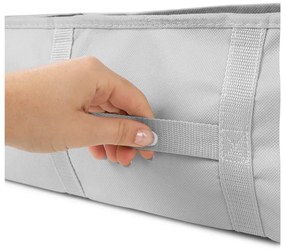 Vákuumos-megerősített textil ruhatároló doboz 56x56x16,5 cm Granit – Compactor